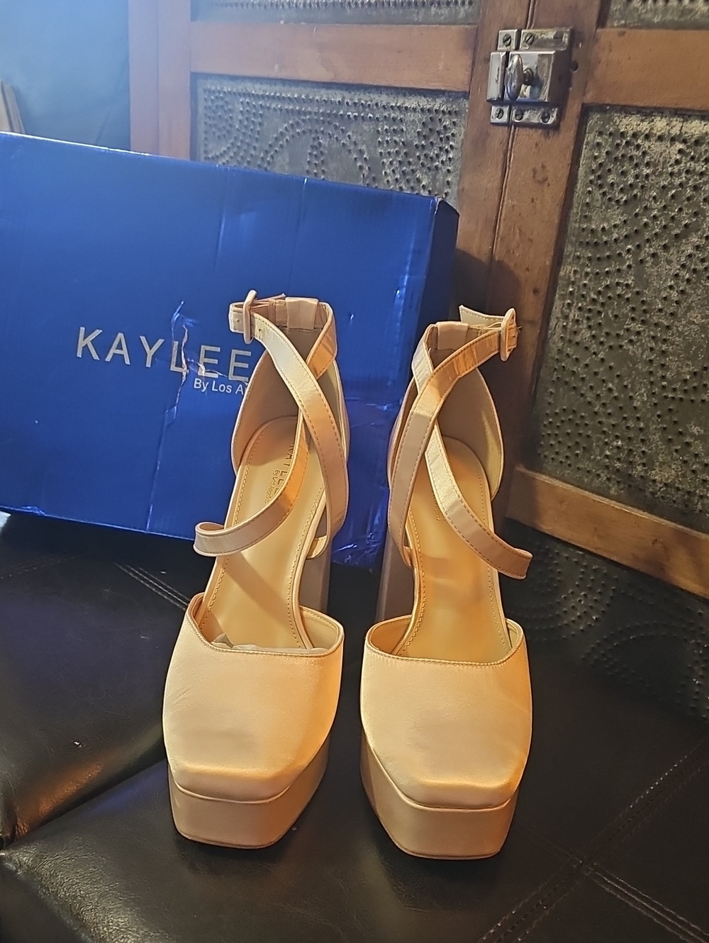 Kayleen Satin Ballet Platform Heels